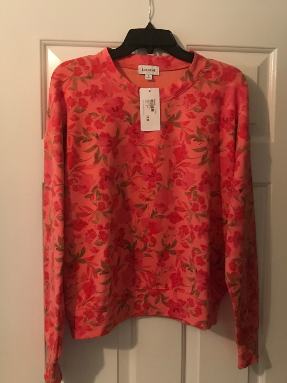 Evereve Cora Tropical Pullover Sweatshirt Size M New